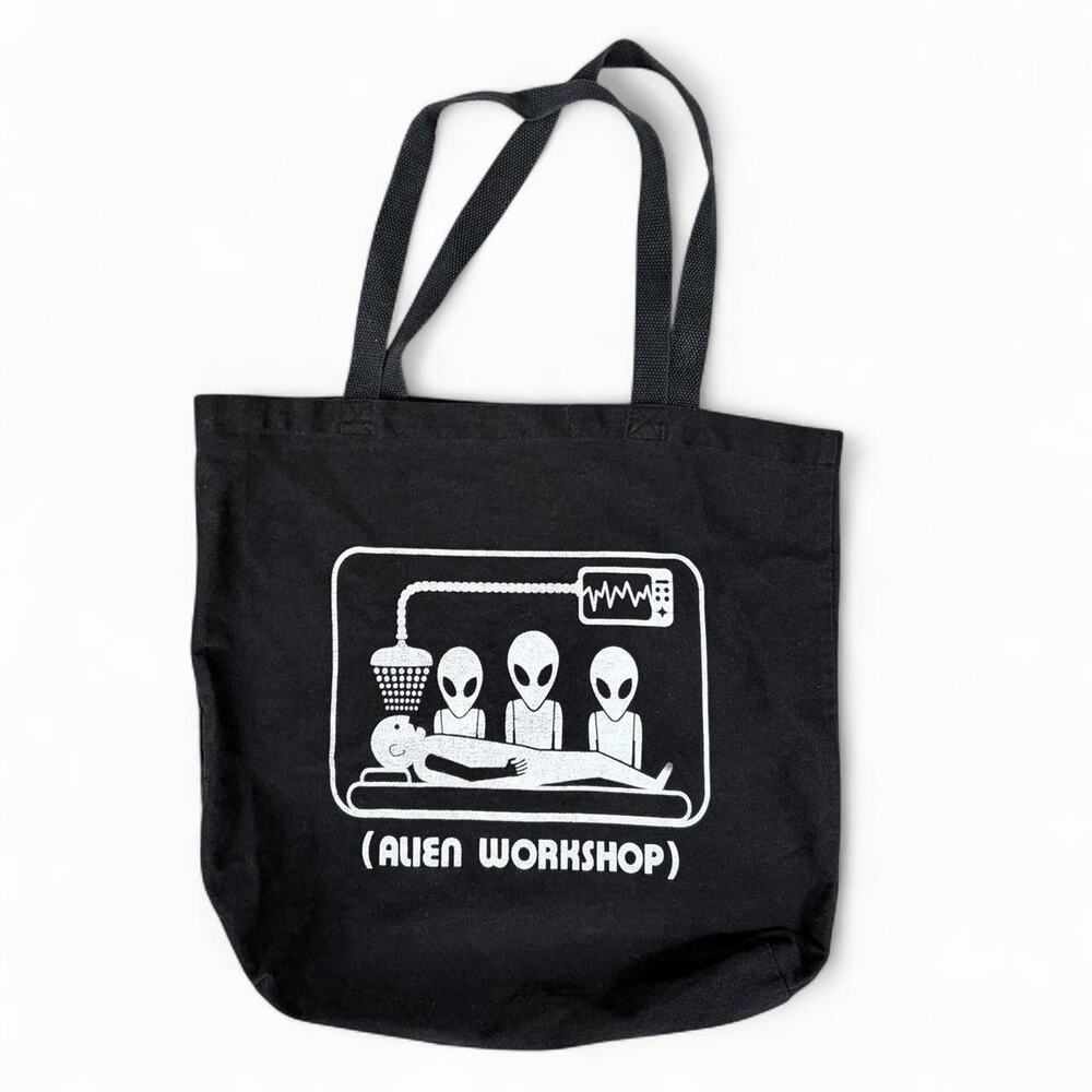 Alien Workshop Y2K Streetwear Skater One Size Black Tote Bag